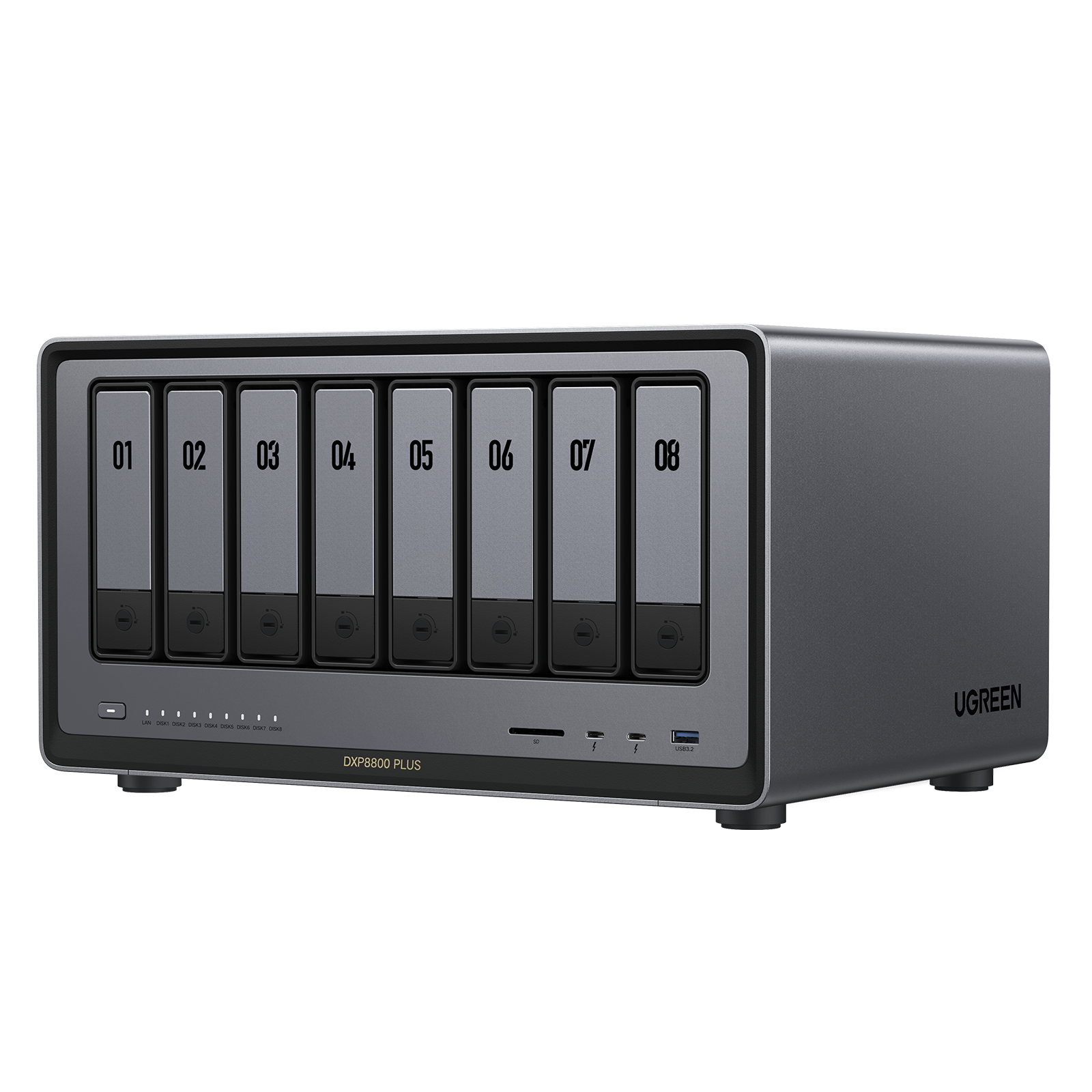 UGREEN 8ベイ NAS｜272TBの大容量データストレージ
