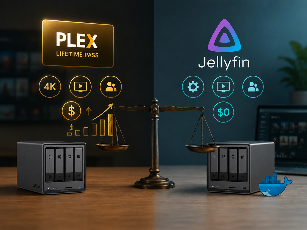 Plex VS Jellyfin｜家庭用メディアサーバーにはどちらが適しているか