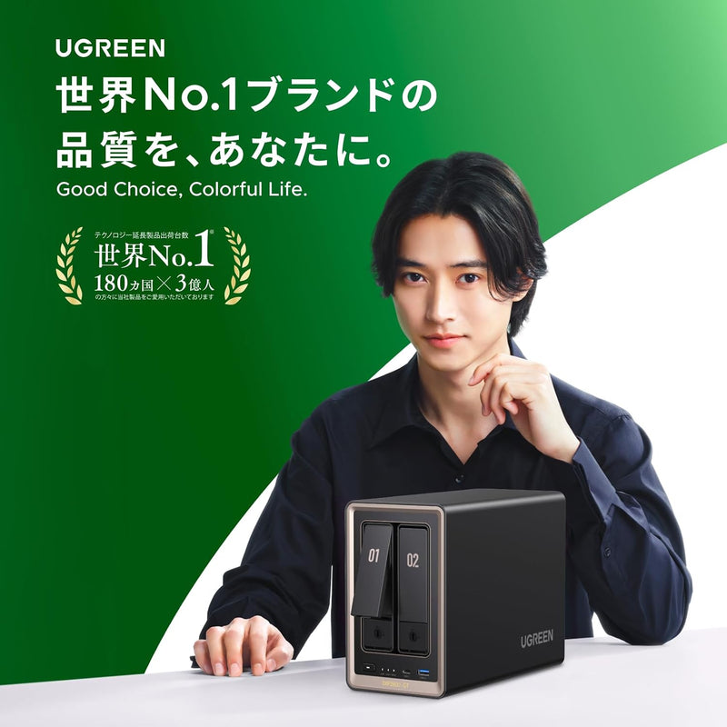 UGREEN × 山﨑賢人
UGREEN NASync DXP2800 GT ネットワーク接続ストレージ 2ベイ