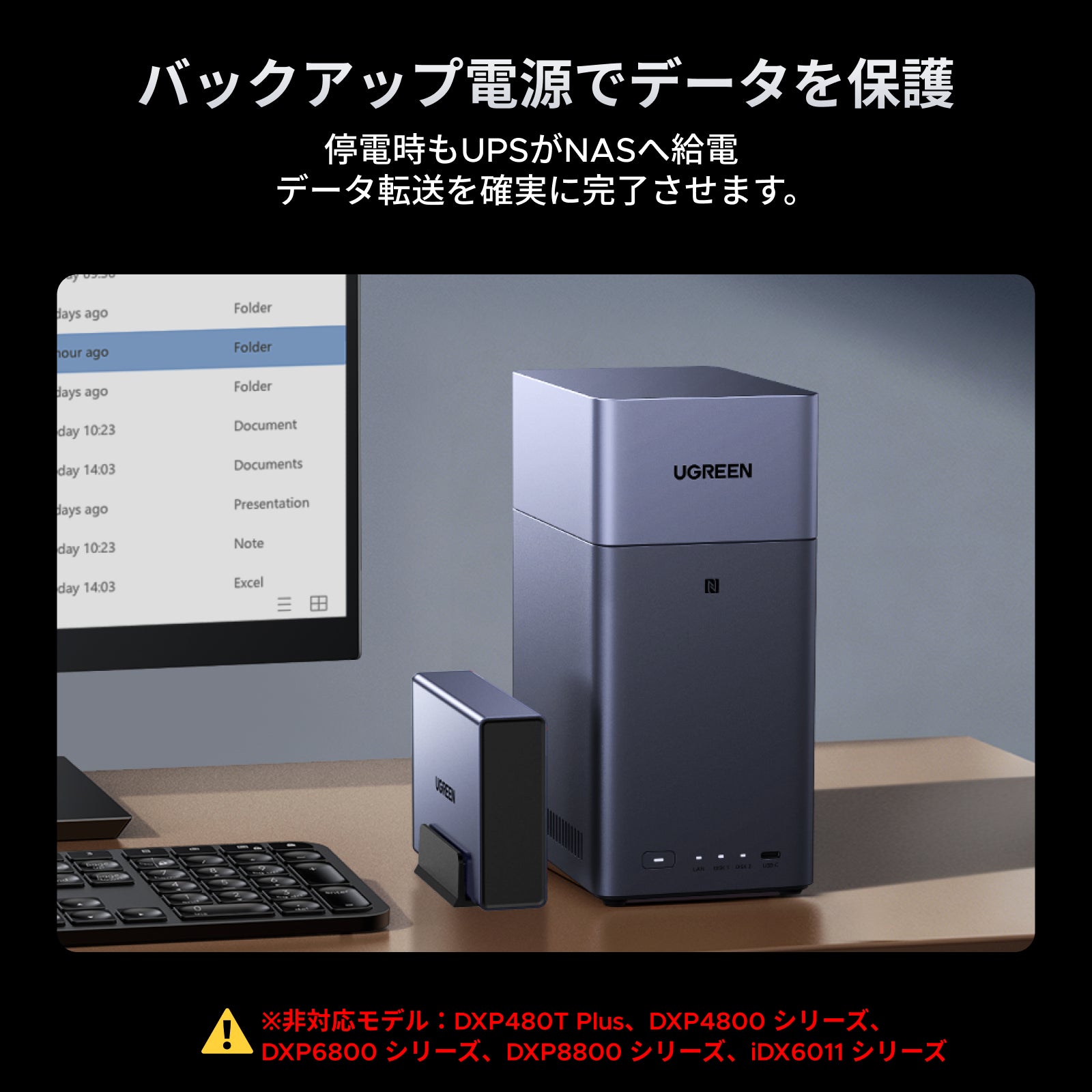 UGREEN NAS 72W DC 無停電電源装置 UPS US2000