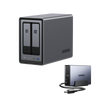 UGREEN NASync DXP2800とUGREEN NAS 120W DC無停電電源装置（UPS）を併用することで、停電時でもNASを安全にシャットダウンでき、データの安全性を確保できます。