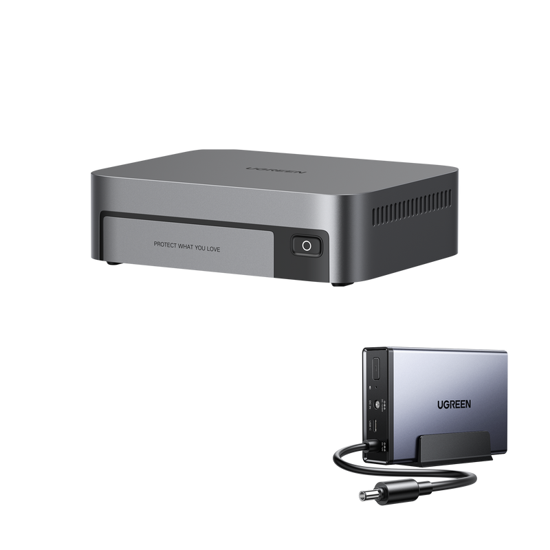 UGREEN NASync DXP480T Plusと120W DC無停電電源装置（UPS）の組み合わせによる電源バックアップソリューション