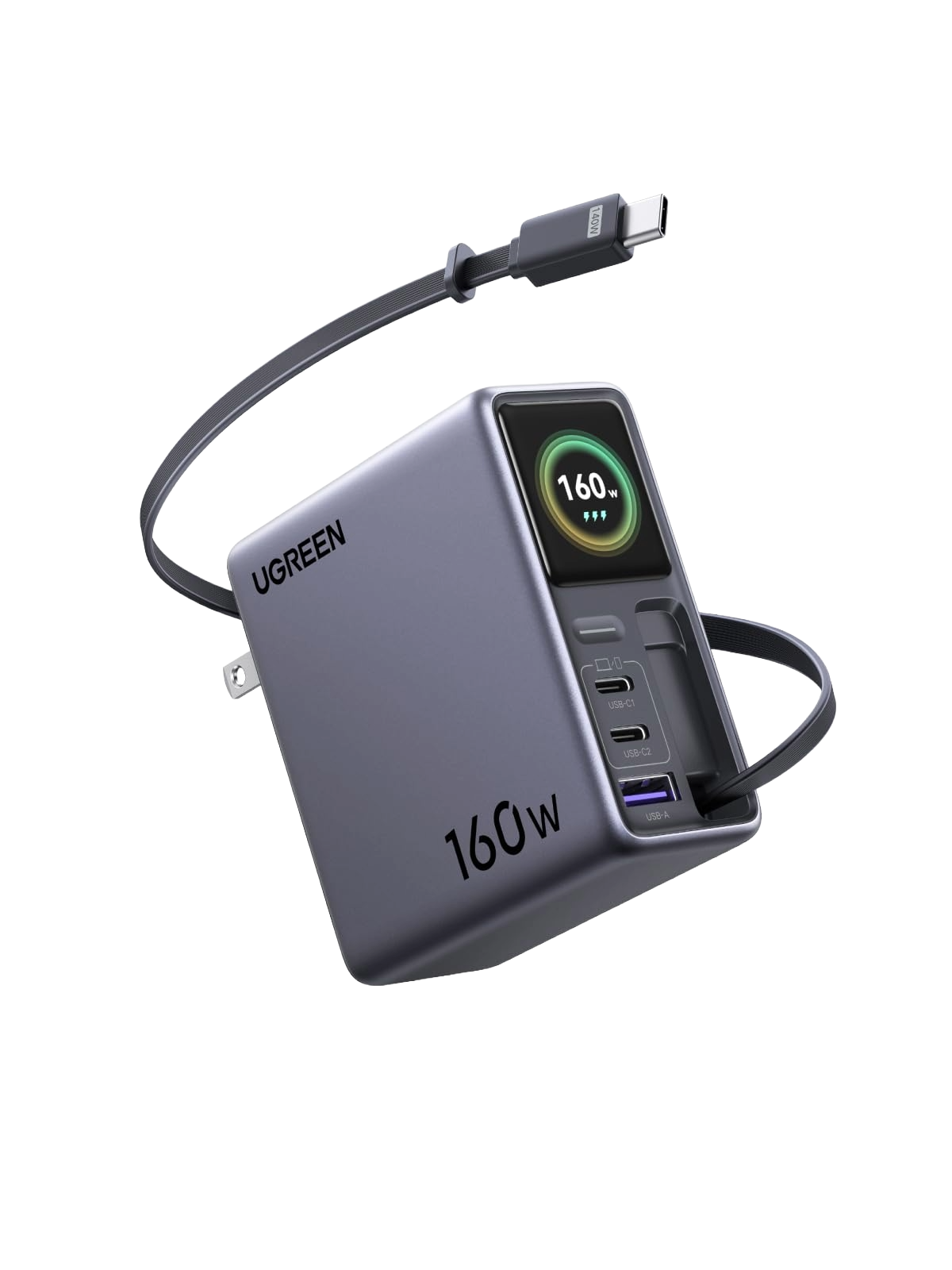 UGREEN Nexode Pro 160W 巻き取り式充電器 | 4ポート急速充電