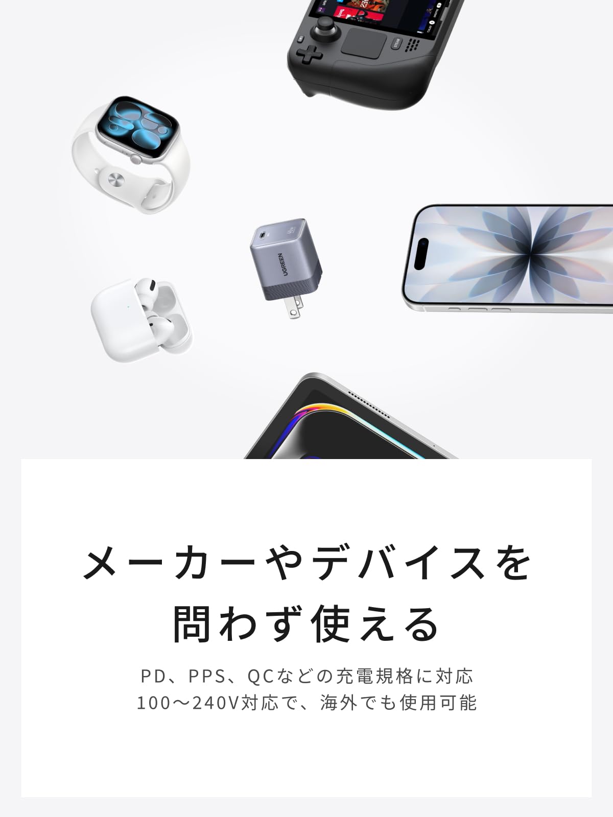 UGREEN Air 45W USB-C 当社最小充電器 GaNII 急速充電器