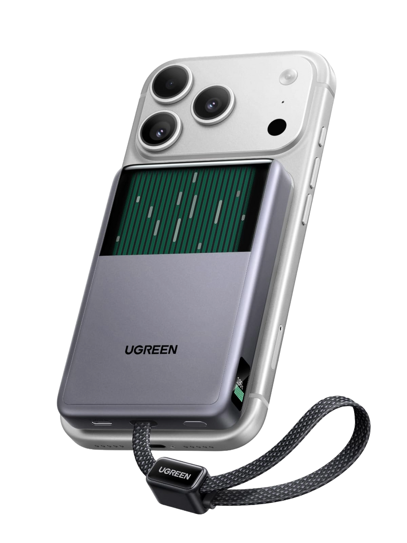 UGREEN Air 液体冷却式モバイルバッテリー 10000mAh Qi2 25W MagSafe対応 45W ケーブル内蔵