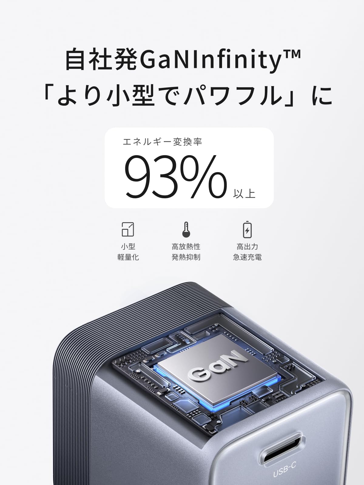 UGREEN Air 45W USB-C 当社最小充電器 GaNII 急速充電器