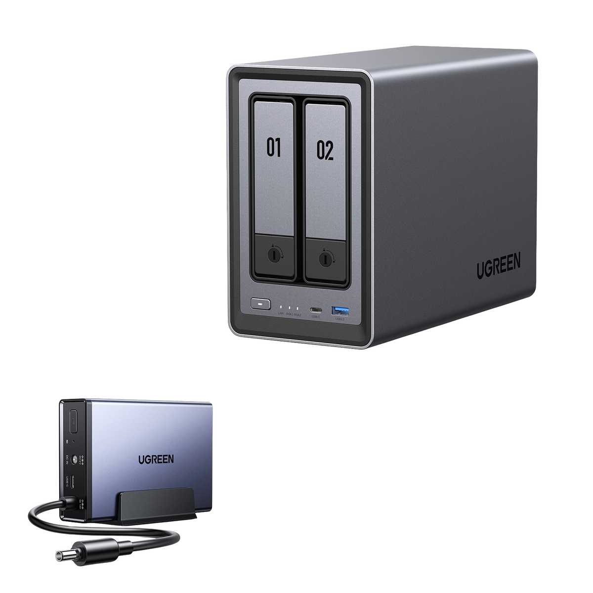 UGREEN NAS 2 ベイ｜80TB大容量と30日間の安心お試し