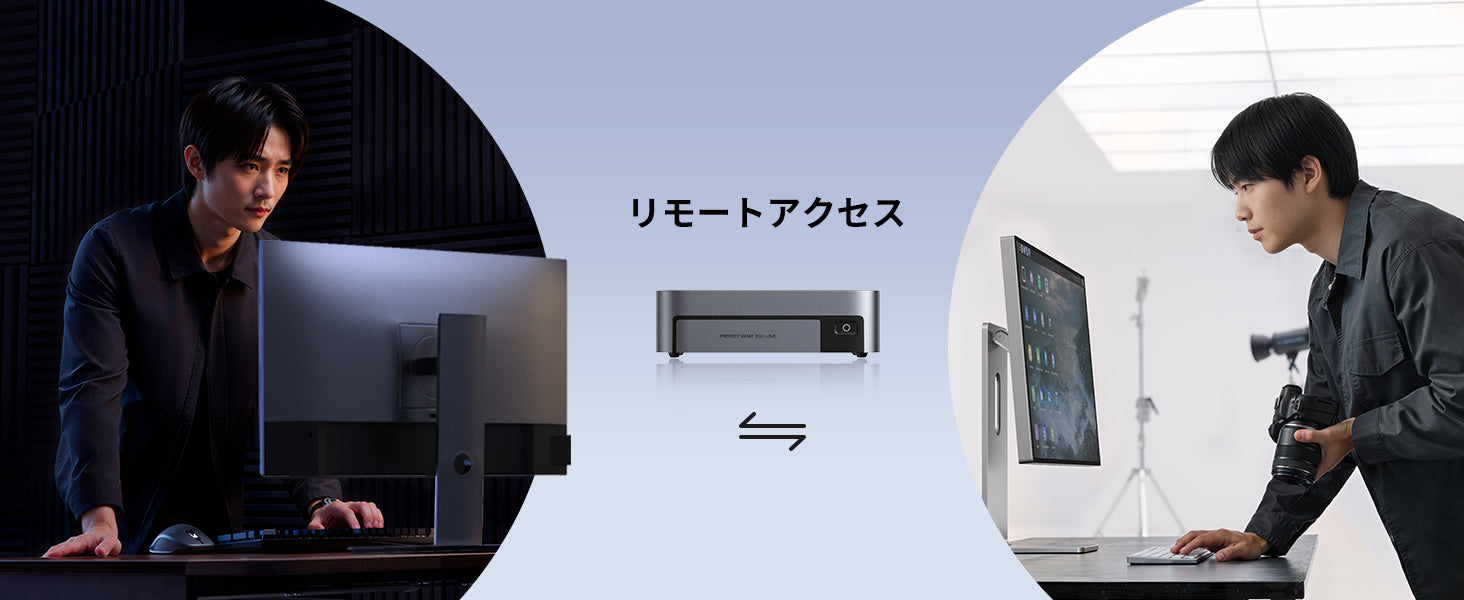 UGREEN NASync DXP480T Plusを使ったリモートアクセスで異なる場所からデータに接続する利用シーン