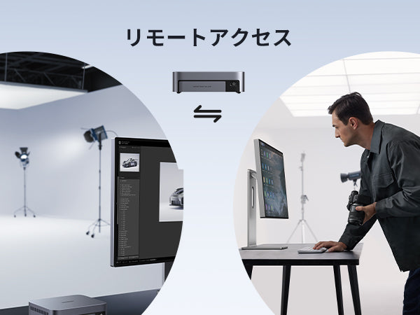 UGREEN NASync DXP480T Plusを使ったリモートアクセスで異なる場所からデータに接続する利用シーン