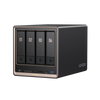 UGREEN NASync DXP4800 GTの外観デザイン。4ベイHDD対応、SDカードスロット、USB-Cポート、USB 3.2ポートを搭載したNAS本体
