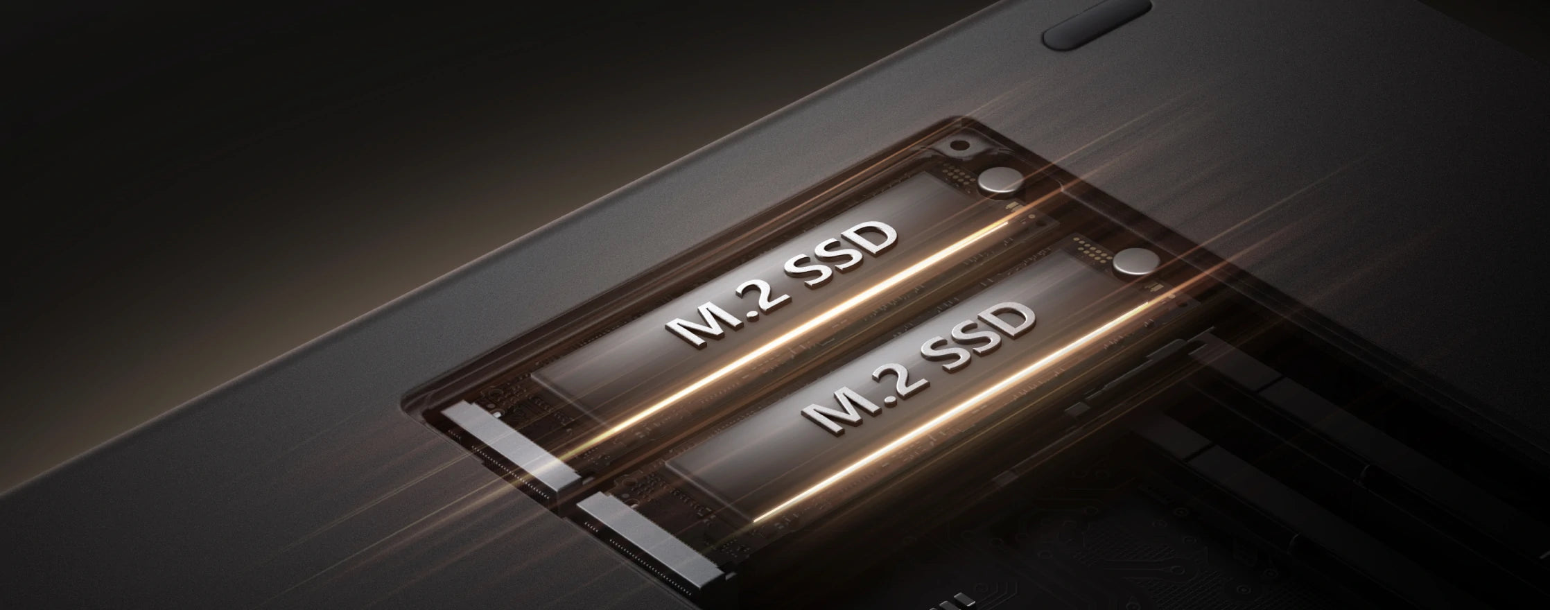 M.2 NVMe SSDスロット×2